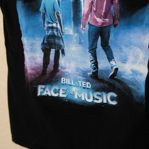 Bill & Ted Face The Music Movie Promo S Tee Shirt Black Poster Graphic Casual - Picture 6 of 8